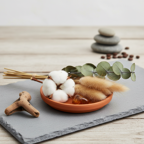 Artículo Posavasos de cerámica, cuenco decorativo de terracota Ø7,5cm