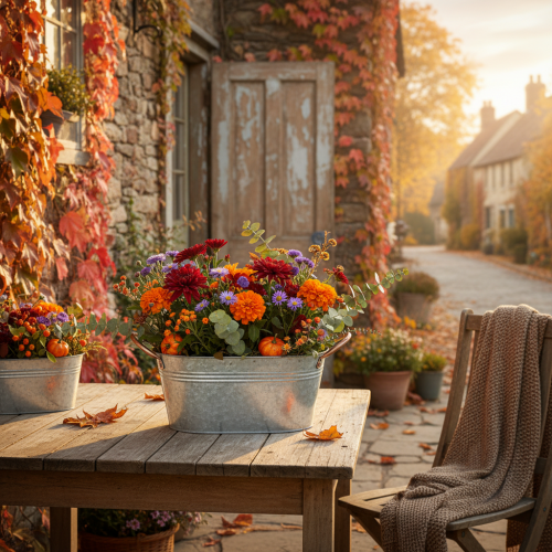 Artículo Bol para flores con asas, bol decorativo, metal, 17,5 × 12 × 9 cm