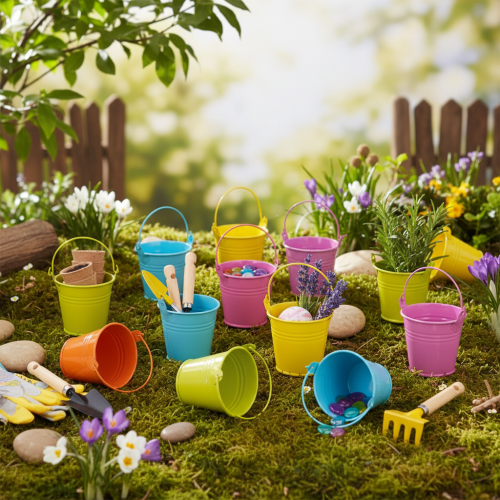 Cubos de colores, Ø8cm H7.5cm, 12 unidades | Floristik24.es
