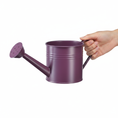 Regadera decorativa, maceta de metal morado, Ø13,5 cm H12,5 cm | Floristik24.es