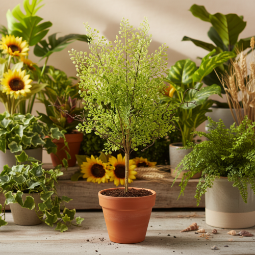 Rama artificial de rusco verde para decoración floral, 41 cm. | Floristik24.es