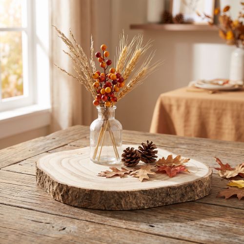 Rodaja de árbol de Paulownia Ø20-25cm, rebanada de madera decorativa natural | Floristik24.es