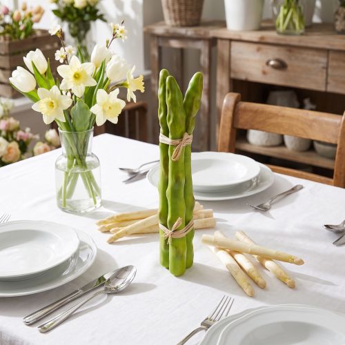 Artículo Espárragos Decorativos Verdes Vegetales Artificiales L22cm Ø1,5cm 3uds