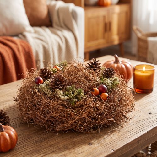 Fibra decorativa de tamarindo natural, 500 g, fibra artesanal, decoración florística | Floristik24.es