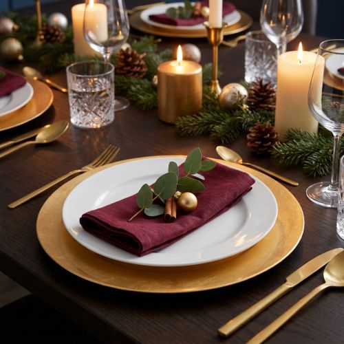 Plato decorativo oro Ø28cm | Floristik24.es