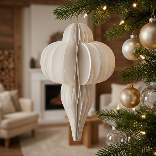 Bola navideña papel decoración