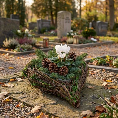 Macetero Heart Vine Moss 21cm x 26cm H6cm | Floristik24.es
