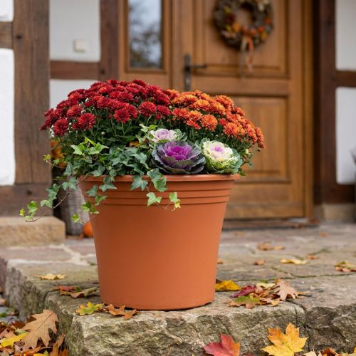 Maceta “Irys” plástico terracota Ø43cm H35cm 1ud | Floristik24.es