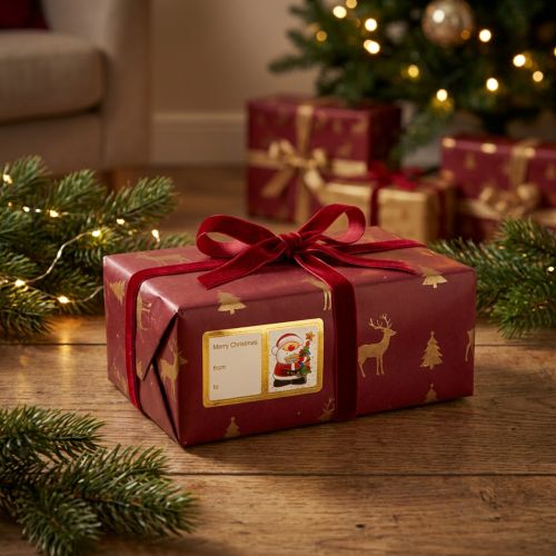 Pegatinas navideñas, pegatinas para regalos, etiquetas, 5,5 cm, 60 unidades | Floristik24.es