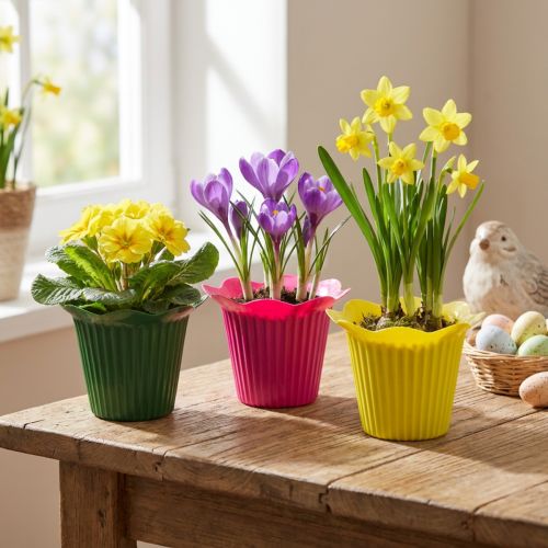 Maceta plastico flor Ø10,5cm 25uds | Floristik24.es