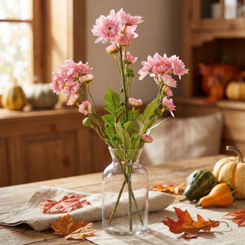 Flores Artificiales Asters Artificiales Flores De Seda Rosa 80cm | Floristik24.es