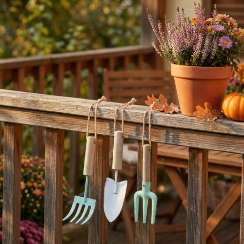 Deco percha herramienta de jardín vintage deco balcón 12.5cm 3pcs | Floristik24.es