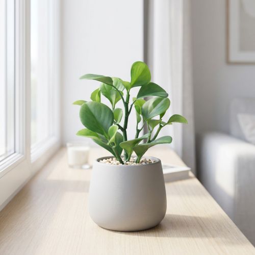 Planta verde artificial suculenta verde artificial Al. 14 cm | Floristik24.es