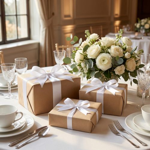 Cinta de regalo decorativa blanca 50m varios tamaños | Floristik24.es