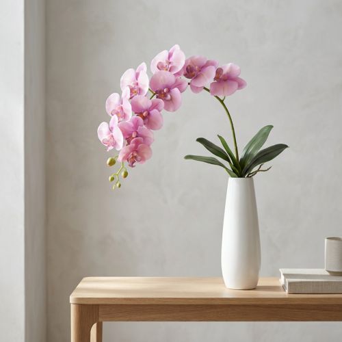Orquídea Phalaenopsis artificial 8 flores rosa 104cm | Floristik24.es