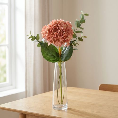 Hortensia rosa 80cm 1 unidad | Floristik24.es