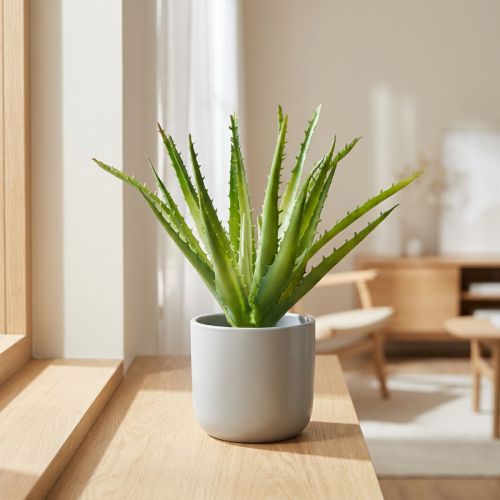 Aloe Vera artificial Verde 26cm | Floristik24.es