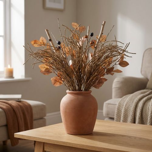 Hierba Arbusto Marrón Artificial Seco Decoración Otoño Decoración 48cm | Floristik24.es