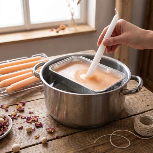 Vela de inmersión cera de inmersión cera capa cera melocotón 1kg | Floristik24.es