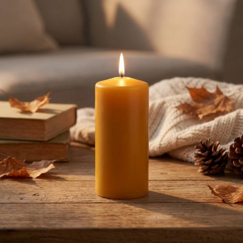 Artículo Vela de pilar PURE velas Wenzel miel amarilla 130/60mm