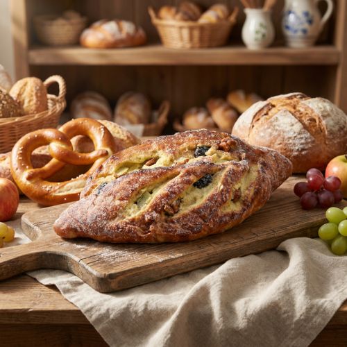 Pan de pasas artificial decorativo - Réplica de comida engañosamente realista para panaderías y escaparates, 22 cm | Floristik24.es