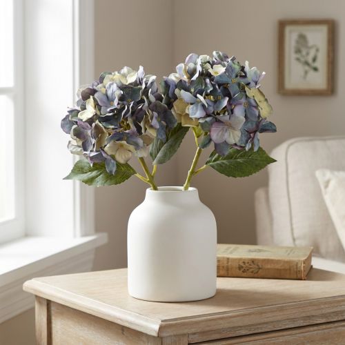 Artículo Flores artificiales en hortensia azul grande Ø15cm L58cm 2ud