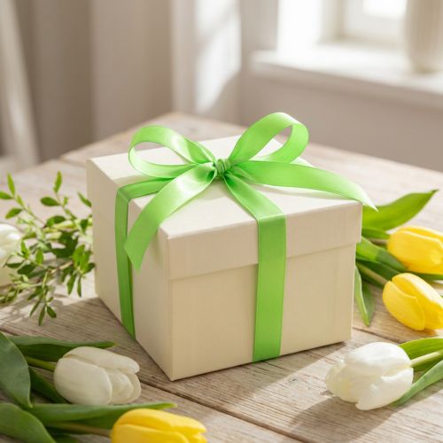 Cinta de regalo verde claro