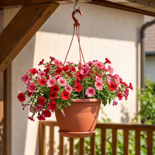 Cesta colgante Galicia Ø30cm terracota | Floristik24.es
