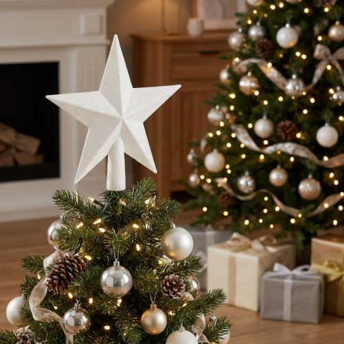 Adorno para árbol blanco