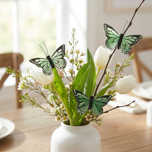 Artículo Decoración de mariposas, embellecimiento de habitaciones revoloteantes para interiores y exteriores, 7 cm, 12 piezas