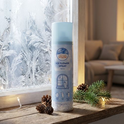Spray decorativo Flor de Hielo para ventanas y decoración invernal sobre cristal 150 ml | Floristik24.es
