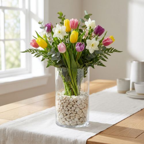 Piedras decorativas 9mm - 13mm 2kg crema | Floristik24.es