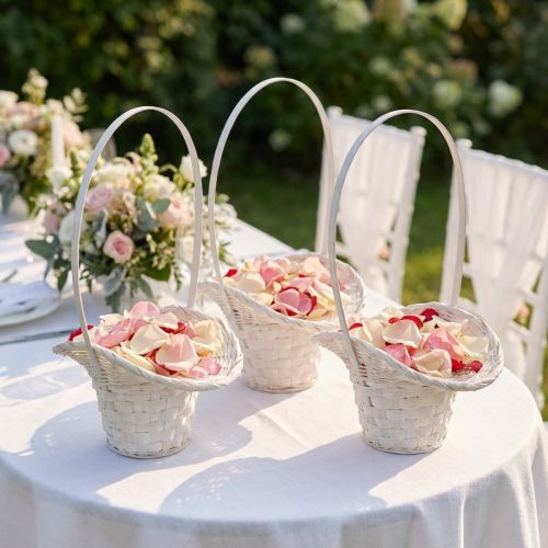 Cesta para esparcir flores y pétalos, 36 cm, 3 piezas | Floristik24.es