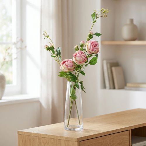 Rama de rosa rosa 100cm | Floristik24.es