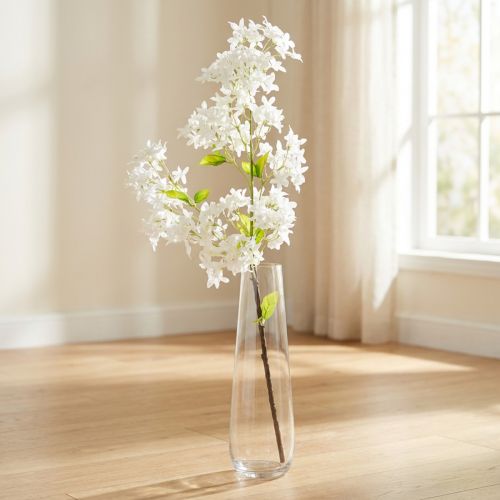 Rama de lila artificial con flores blancas L95cm | Floristik24.es