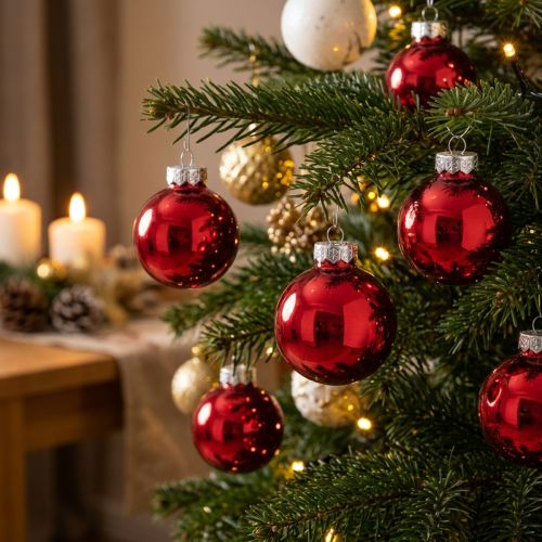 Adornos navideños de cristal