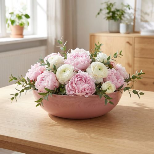 Cuenco decorativo rosa viejo Ø30cm H9cm | Floristik24.es