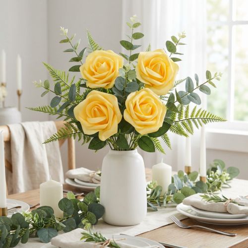 Artículo Foam Rosa Amarillo Ø15cm 4uds