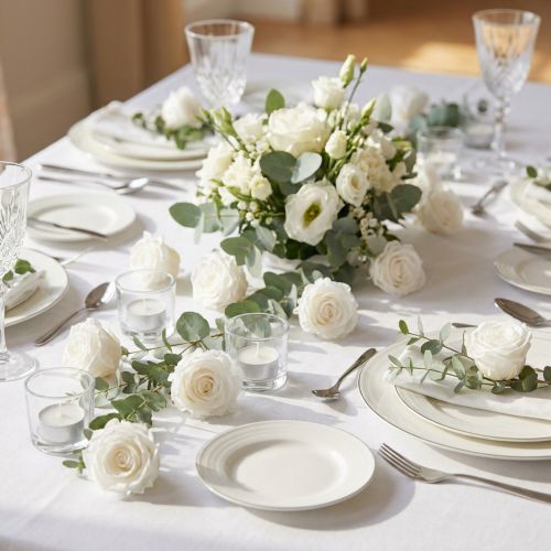 Artículo Rosas preservadas Mini Rosas eternas Blancas Ø3cm 16pzs