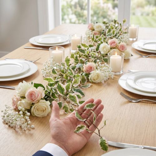 Guirnalda de plantas artificiales para decoraciones románticas de bodas y eventos, 150cm | Floristik24.es