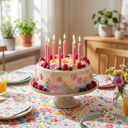 Artículo Velas para muñecas 10mm velas Wiedemann rojas 65/10 50 uds