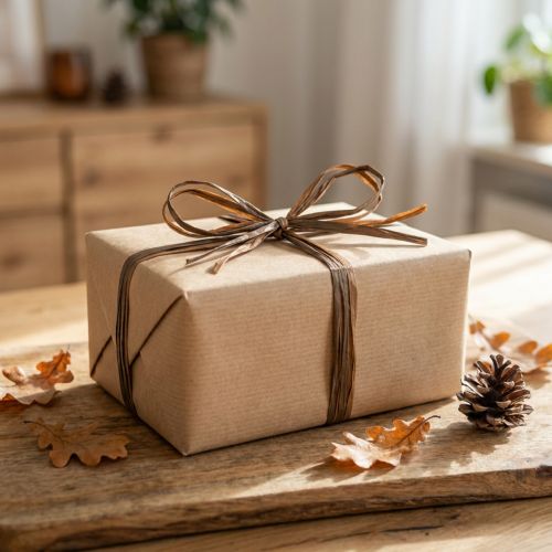Artículo Cinta de rafia cinta decorativa bicolor marrón regalo cinta 200m
