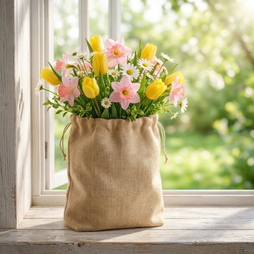 Bolsa de yute 28×10cm H40cm | Floristik24.es