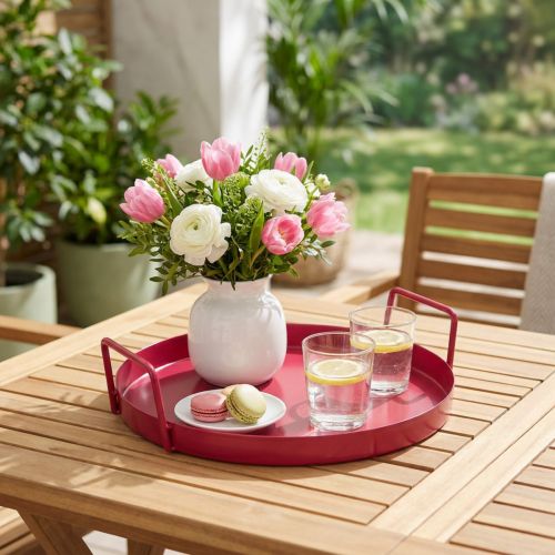 Artículo Bandeja versátil, práctico almacenaje para comedor y terraza, 22cm