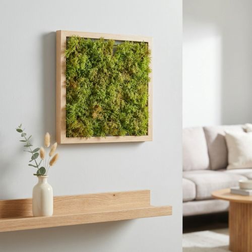 Alfombra de musgo artificial: perfecta para cuadros de musgo verde claro 25×25 cm | Floristik24.es