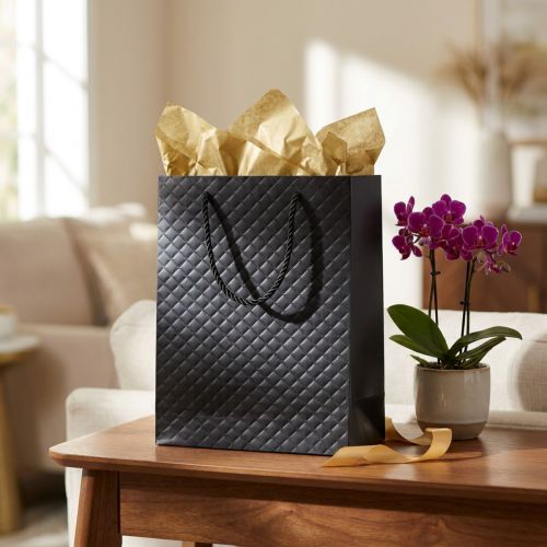 Bolsa de regalo bolsa de regalo negra 18×10×23cm 1 pieza | Floristik24.es