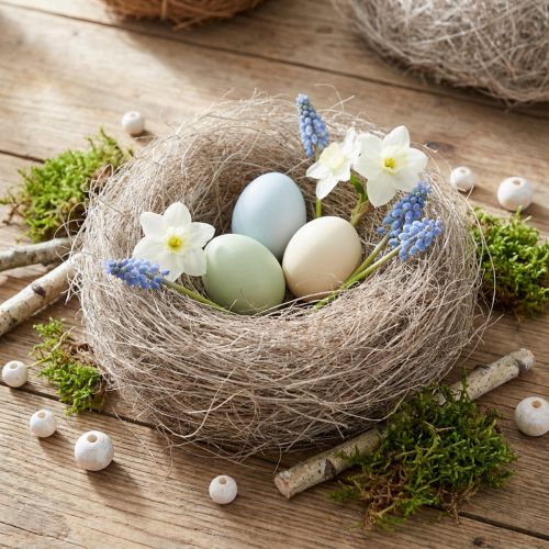 Material artesanal natural, fibras de palma, blanqueadas, 1 kg de palma Palmira para decoración y manualidades. | Floristik24.es