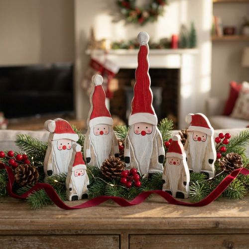 Santa 17cm 6pcs | Floristik24.es