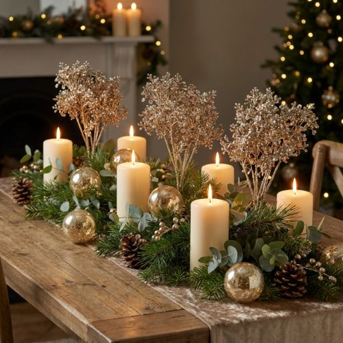 Hierba De Yeso Gypsophila Plantas Artificiales Metálicas L38cm 3 Piezas | Floristik24.es