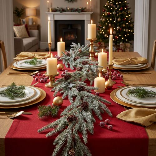 Guirnalda navideña, guirnalda de abeto con piñas y efecto escarcha, decoración de 180 cm para un ambiente festivo. | Floristik24.es